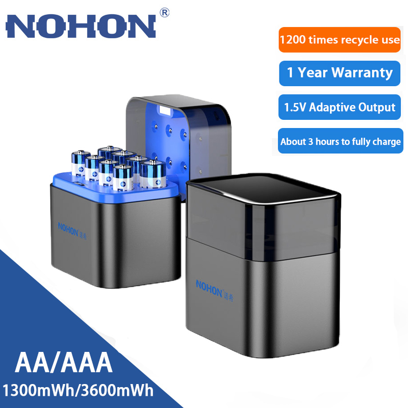Solar Lamp - Pilas Recargables de Litio NOHON 1.5V