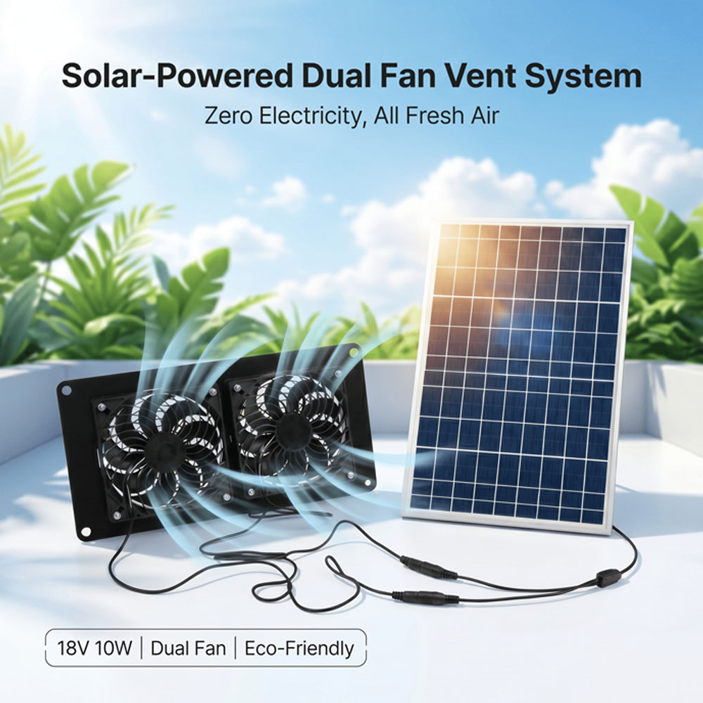 Kit de ventilación con doble v - Solar Panel 200W reseña y precio