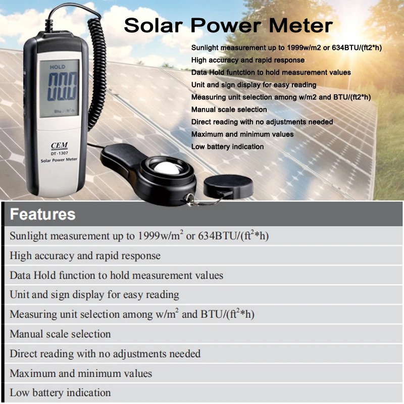 CEM DT-1307 Probador de energí - Energy Monitor Meter reseña y precio