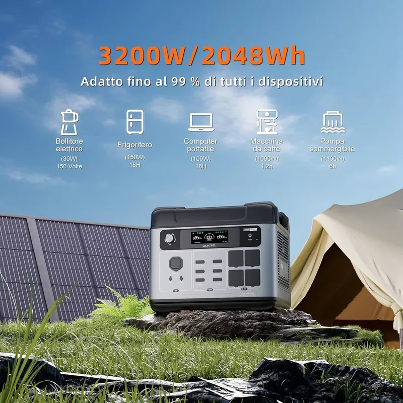 OUKITEL P2001 PLUS 2026 con Ba - Solar Generator reseña y precio